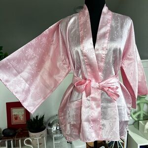 Vintage Pink Short Kimono